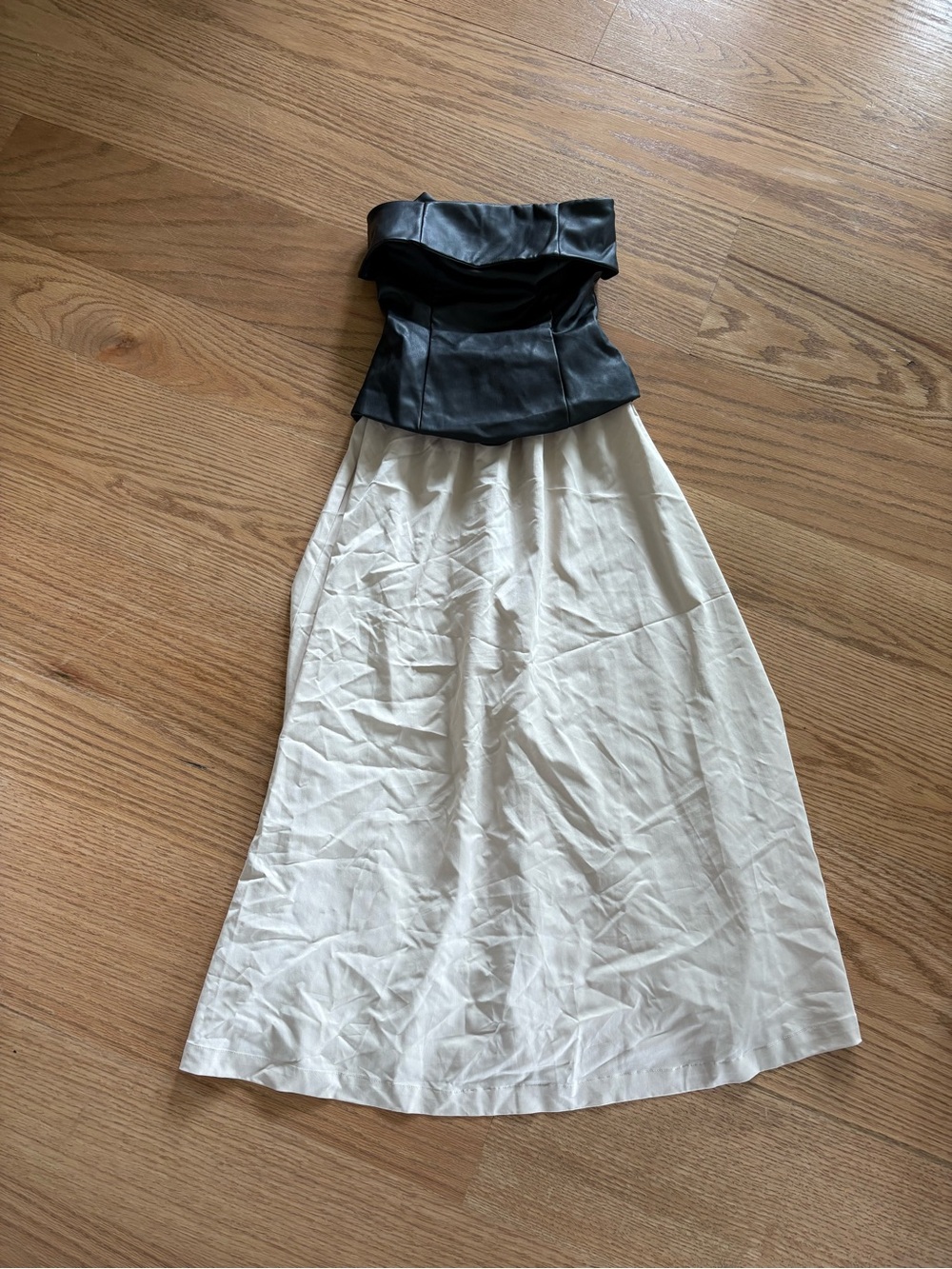 Mixed media dress by en saison